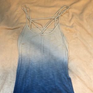 Blue ombré American Eagle tank top
